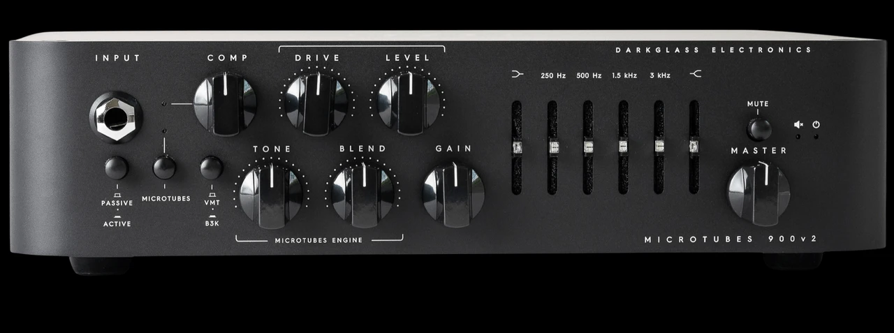 Darkglass Electronics Microtubes 900 V2 Bass Amp Head - Front view