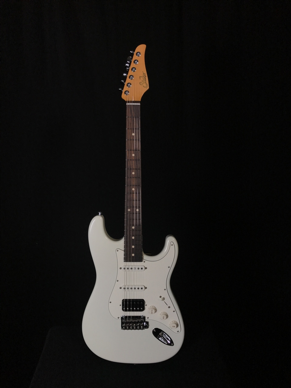 Suhr Classic S Antique in Olympic White with HSS Pickup Configuration and Rosewood Fretboard