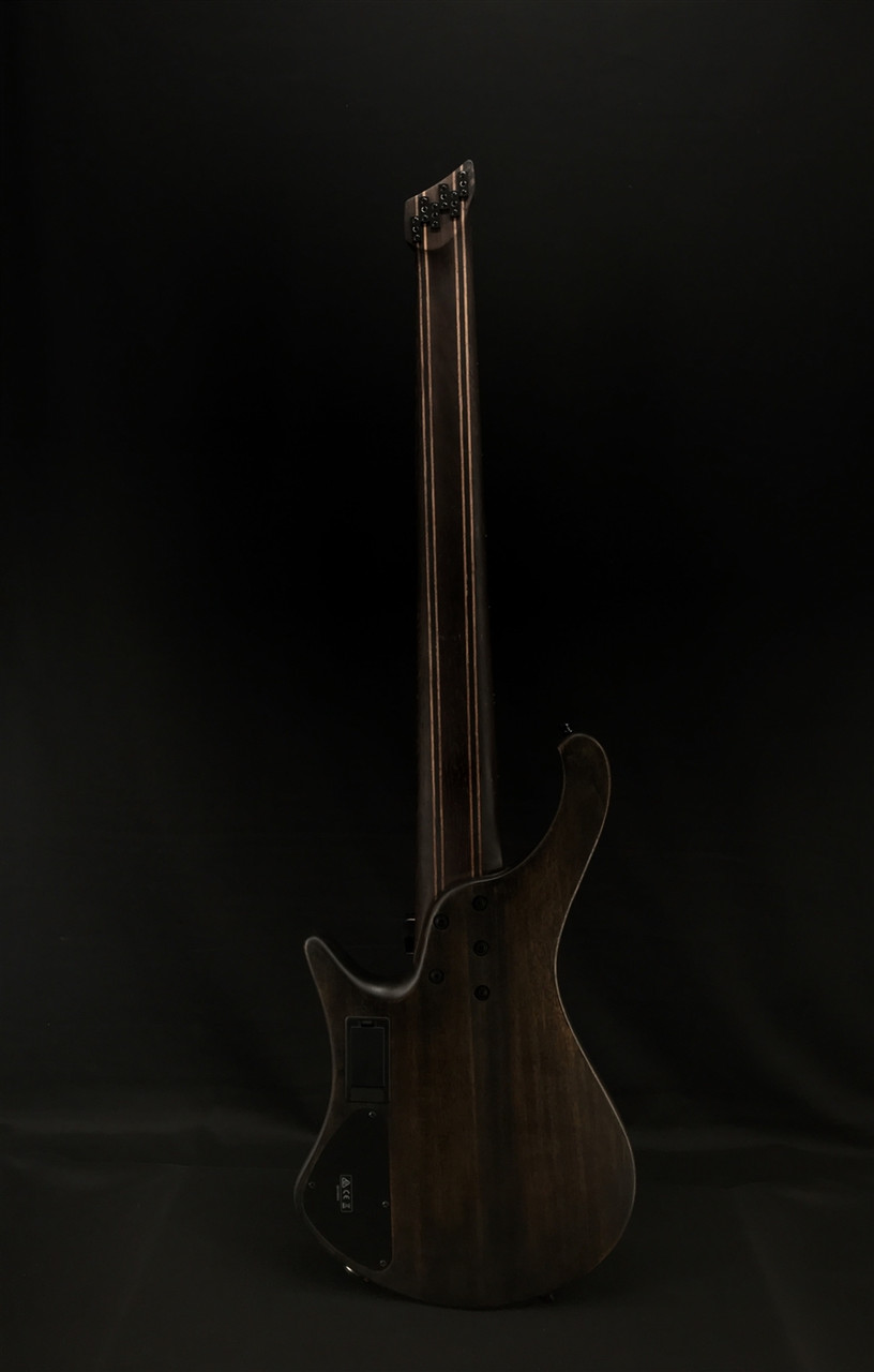 Ibanez EHB1506MS Headless 6-String Bass in Black Ice Flat