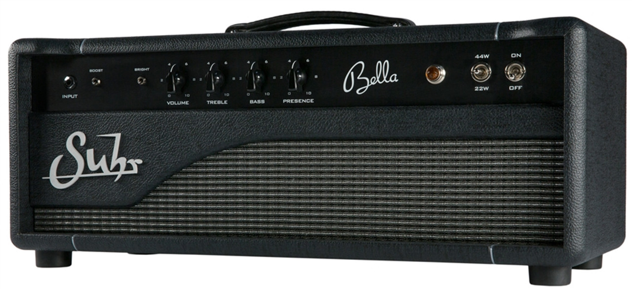 Suhr Bella Hand-Wired Tube Head in Black with Tolex Front