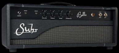 Suhr Bella Hand-Wired Tube Head in Black with Tolex Front