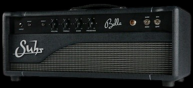 Suhr Bella Hand-Wired Tube Head in Black with Tolex Front