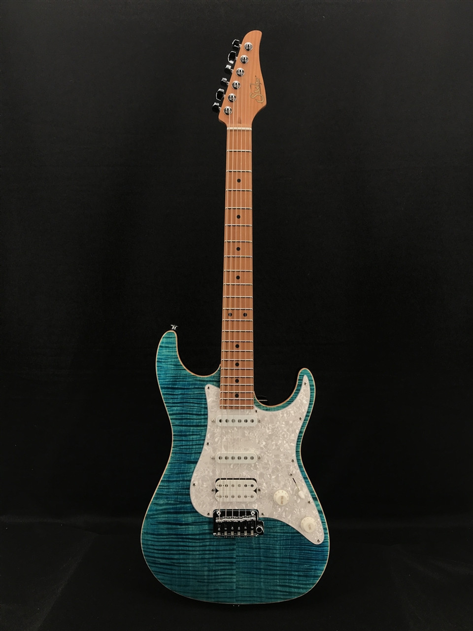 Suhr Standard Plus HSS in Bahama Blue with Maple Fingerboard