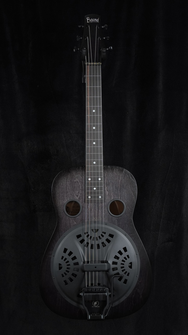 Beard Josh Swift Standard Signature Squareneck Resonator in Black Ice with Doubleshot Bridge
