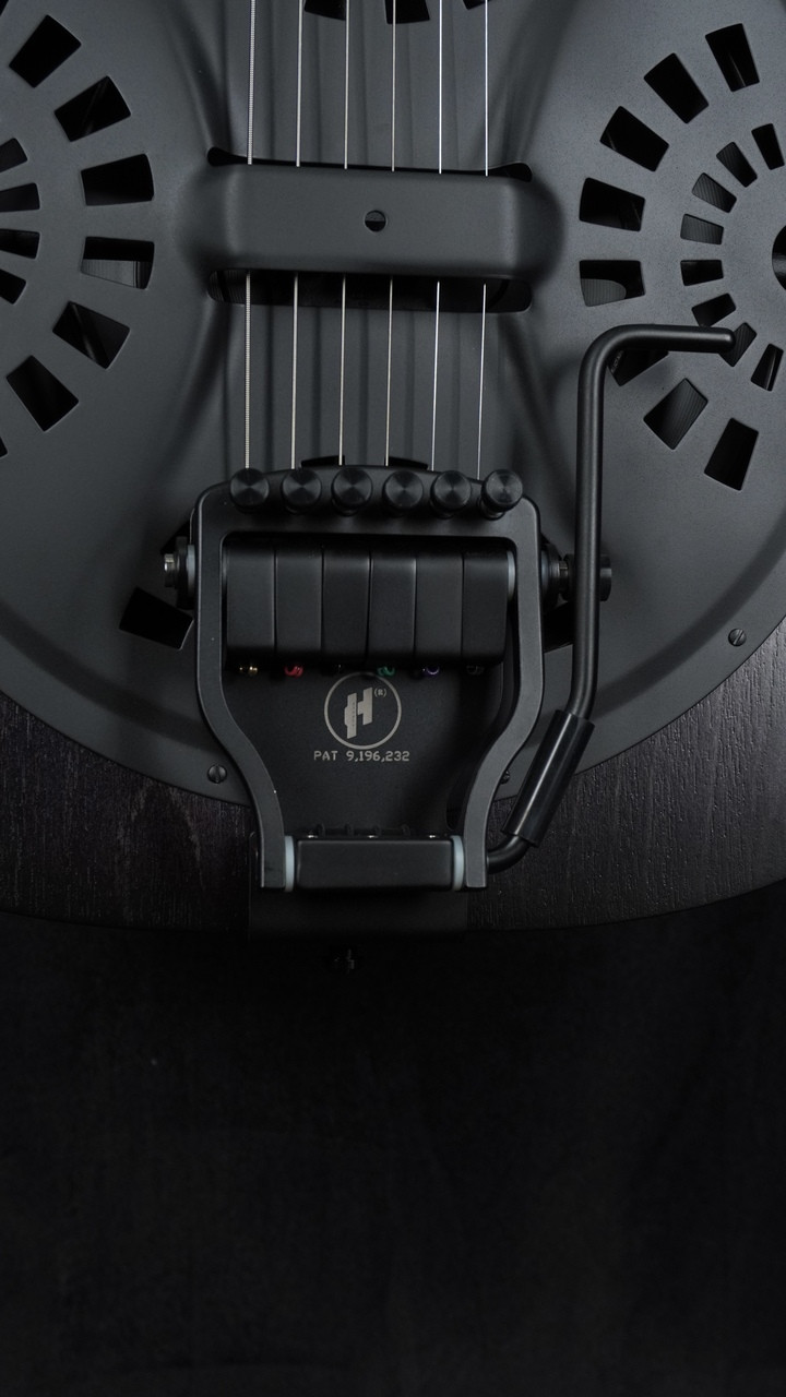 Beard Josh Swift Standard Signature Squareneck Resonator in Black Ice with Doubleshot Bridge