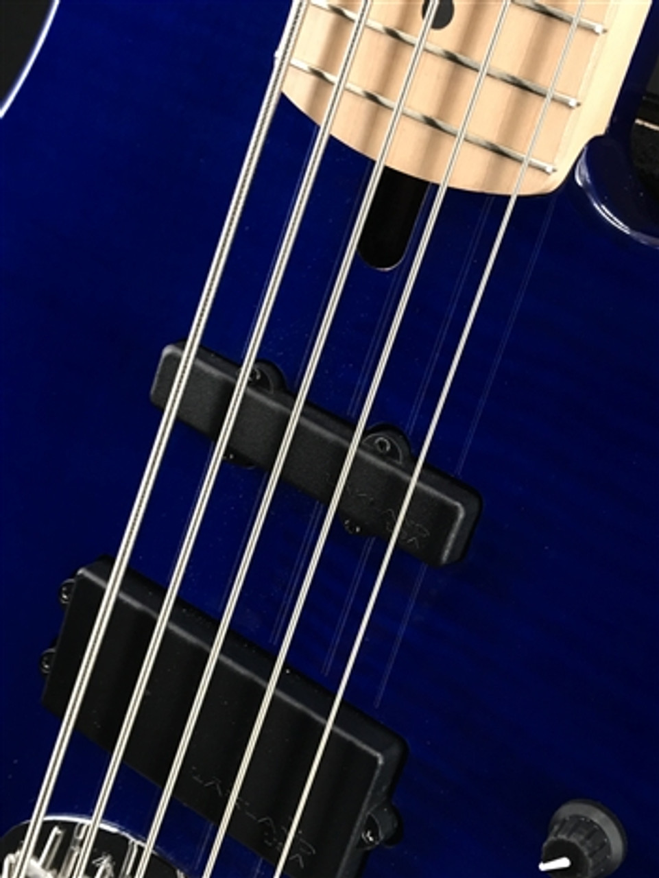 Lakland Skyline 55-02 Deluxe in Transparent Blue with Maple Fingerboard