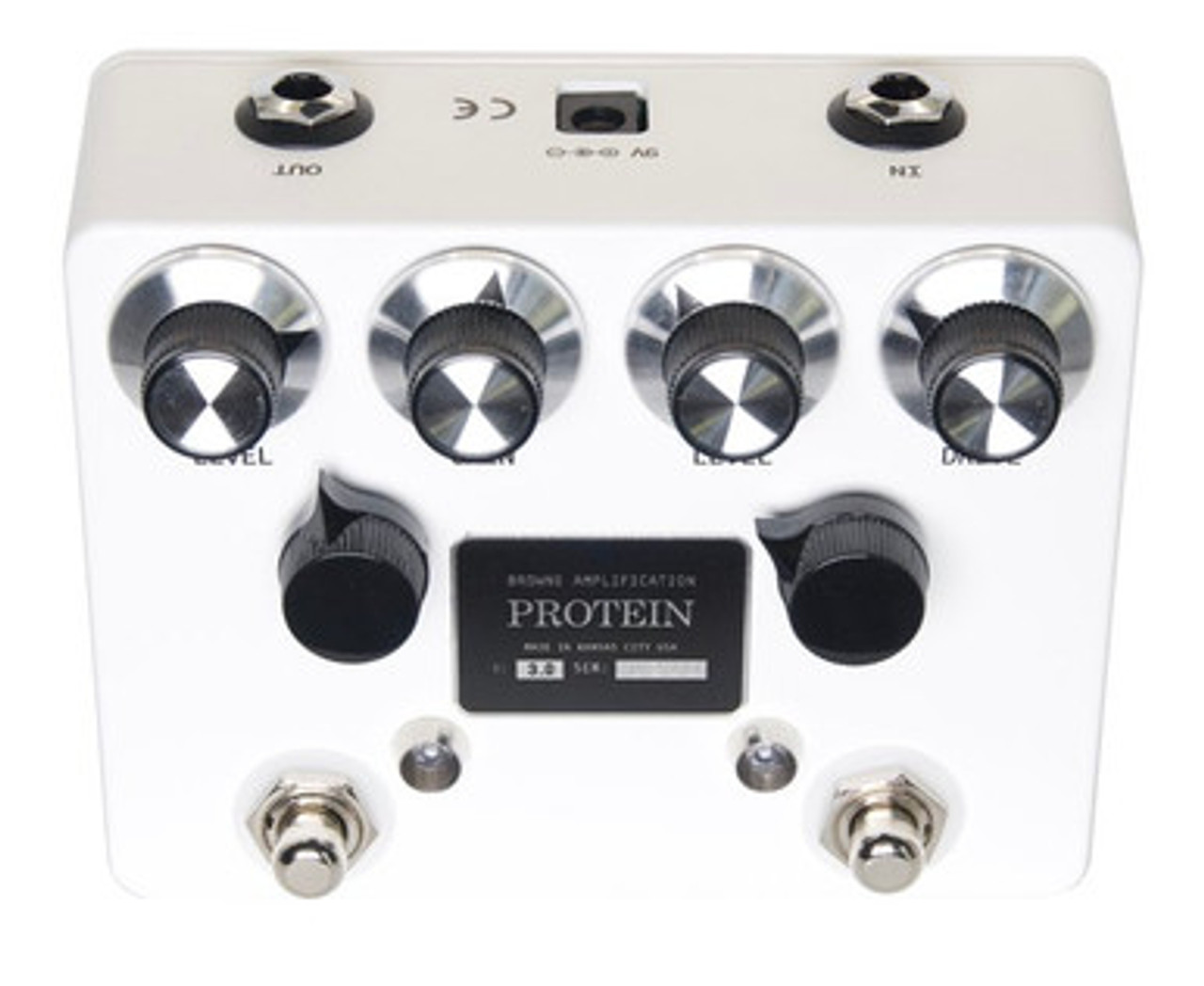 Browne Amplification Protein V3 Dual Overdrive Pedal in White