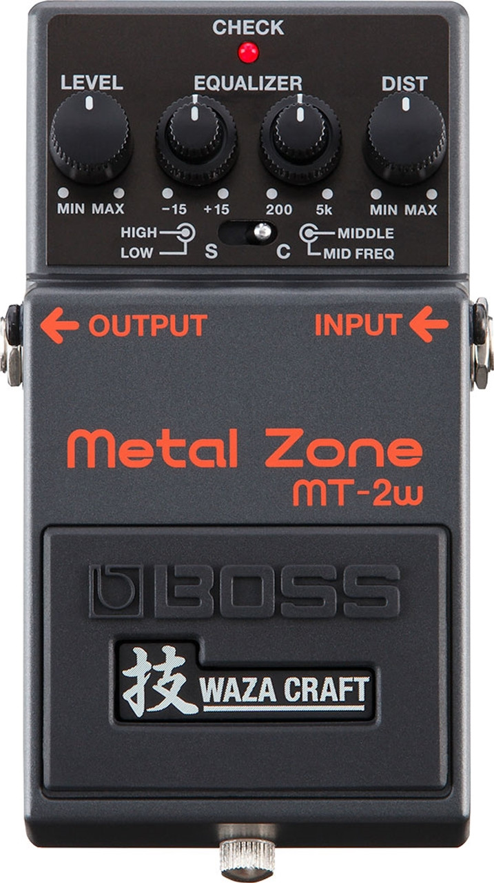 Boss Waza Craft MT-2W Metal Zone Distortion Pedal