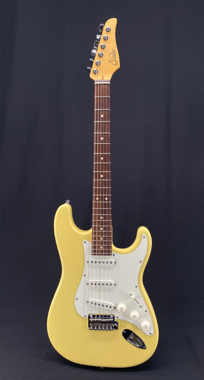 Suhr Classic S in Vintage Yellow with SSS Pickup Configuration and Rosewood Fretboard