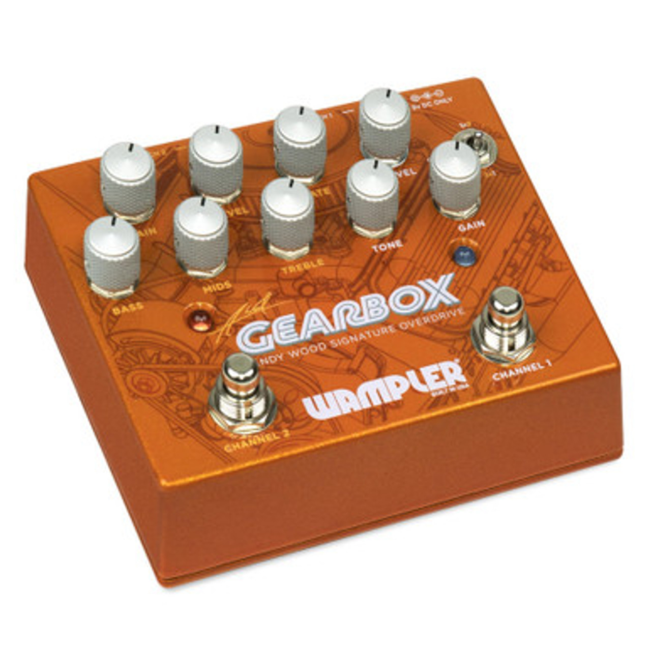 Wampler Gearbox Andy Wood Signature Overdrive Pedal Wampler Gearbox Andy Wood Signature Overdrive Pedal