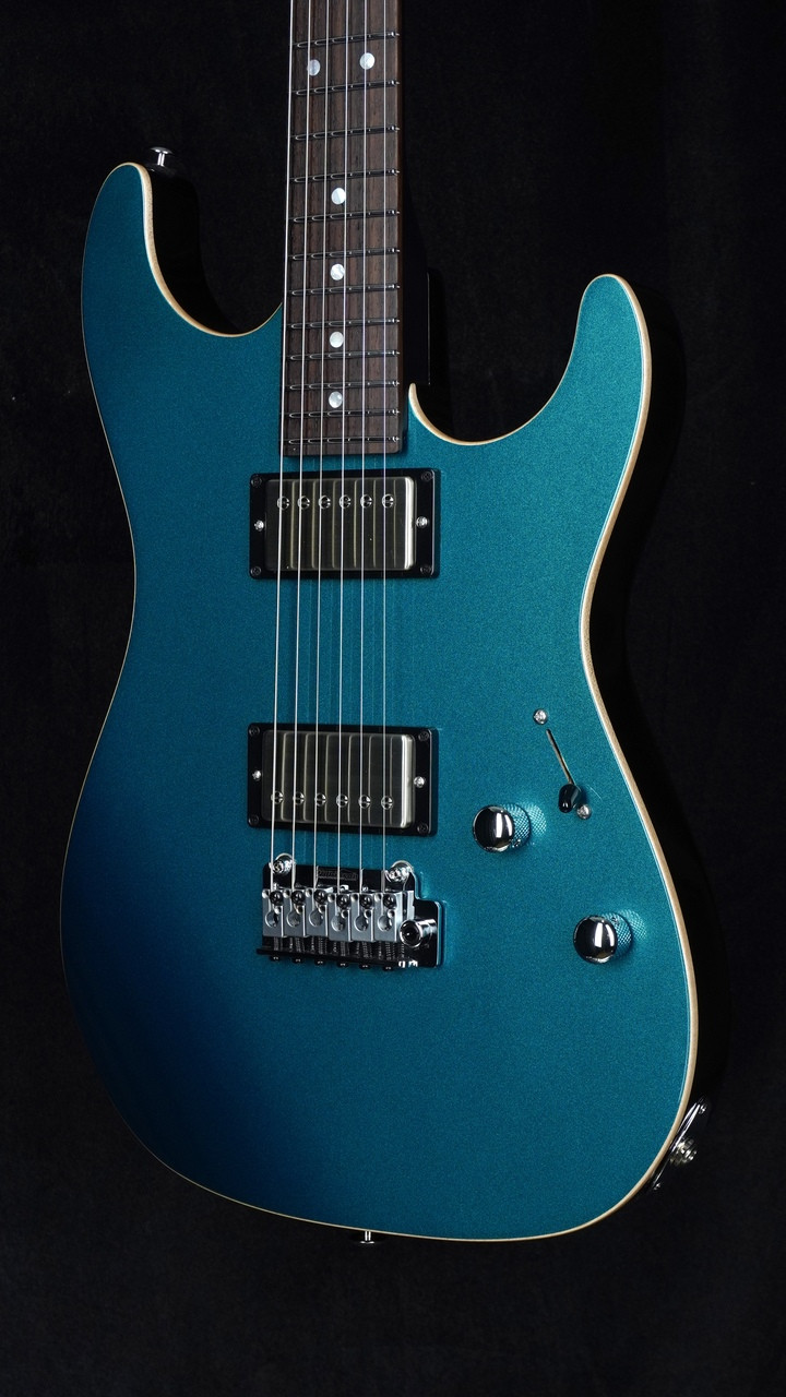 Suhr Pete Thorn Signature Standard HH in Ocean Turquoise Metallic Quarter Close