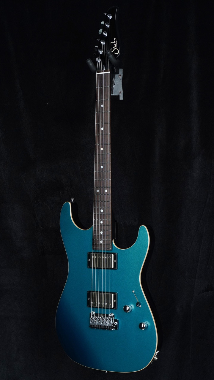 Suhr Pete Thorn Signature Standard HH in Ocean Turquoise Metallic Quarter Whole
