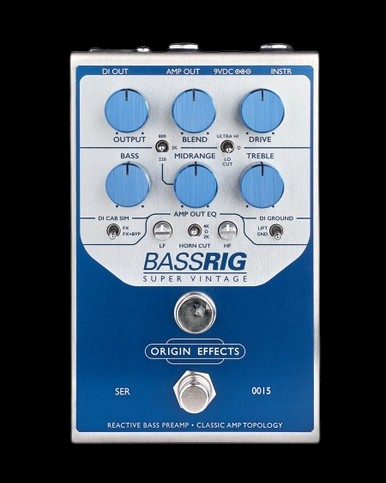 Origin Effects BASSRIG Super Vintage Bass Preamp Pedal