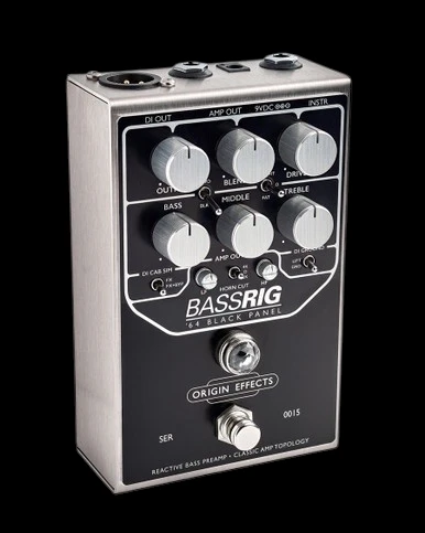 Origin Effects BASSRIG 64 Black Panel Bass Preamp Pedal