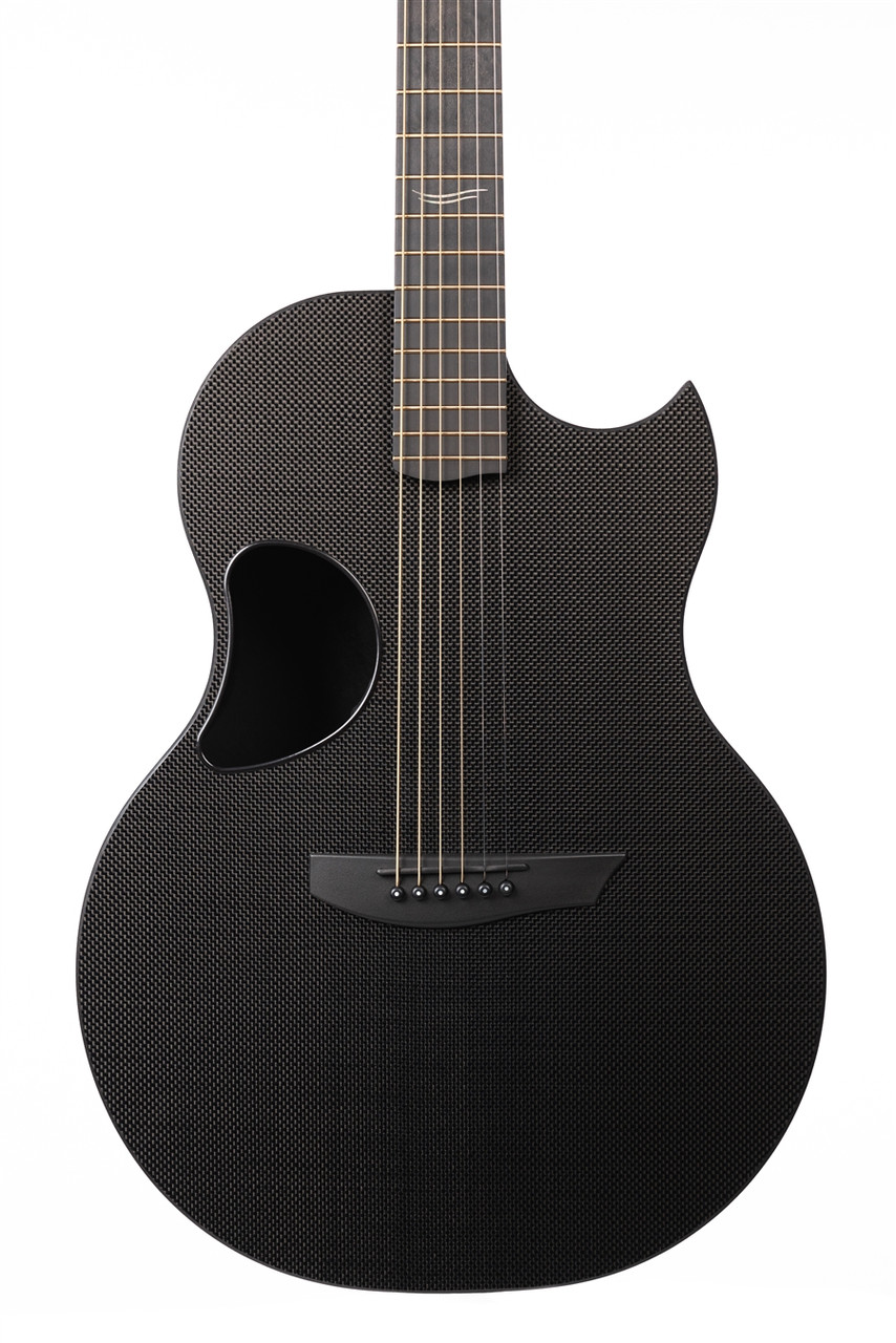 McPherson Sable Carbon Fiber Guitar with Standard Weave Top and Black Hardware