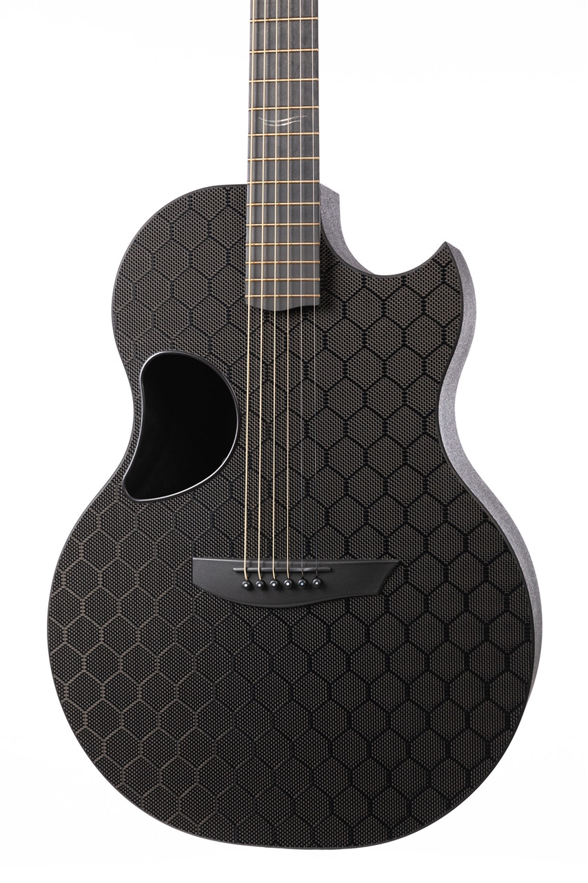 McPherson Sable Carbon Fiber Guitar with Honeycomb Weave Top and Gold Hardware