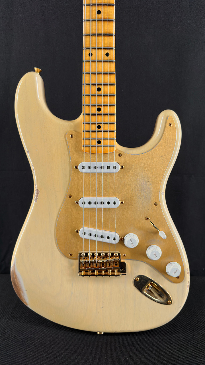 Fender Custom Shop Limited Edition 55 Bone-Tone Strat in Aged Honey Blonde