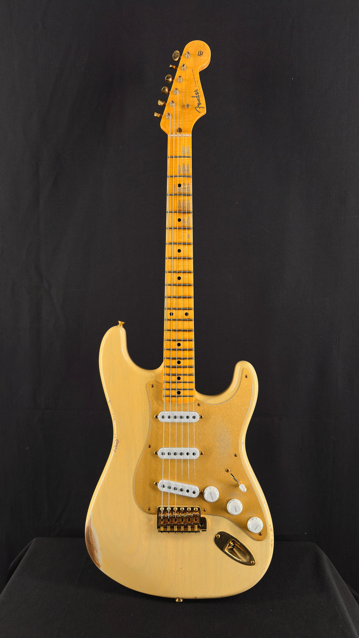 Fender Custom Shop Limited Edition 55 Bone-Tone Strat in Aged Honey Blonde