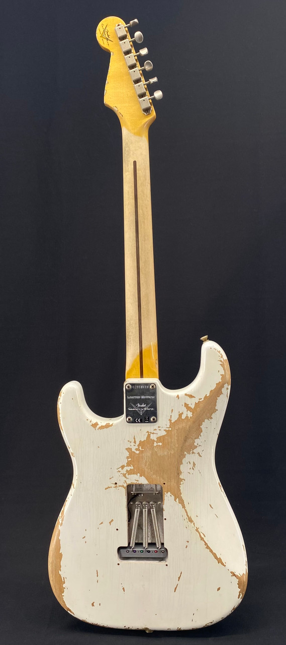 Fender Custom Shop Poblano Super Heavy Relic Stratocaster in Aged White Blonde