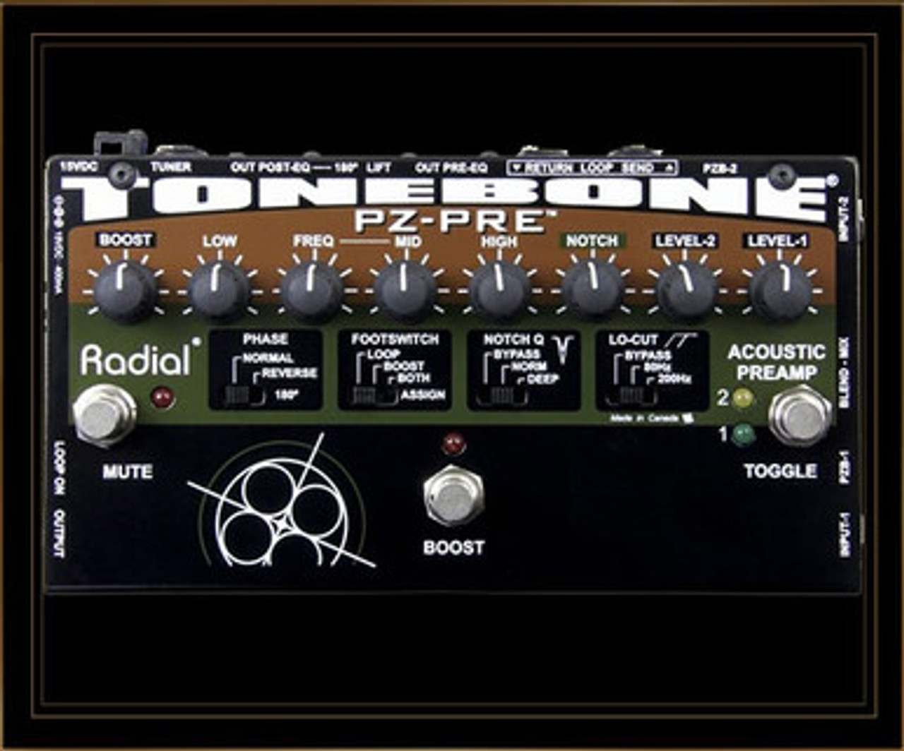 Radial PZ-Preアコースティック用プリアンプ／DI（美品・付属品完備） Radial PZ-Pre Acoustic Instrument Preamp | FrontEndAudio.com