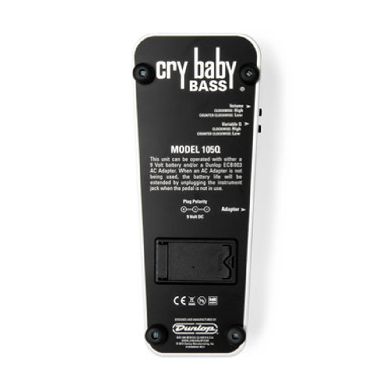 Dunlop 105Q Cry Baby Bass Wah Pedal Dunlop 105Q Cry Baby Bass Wah Pedal