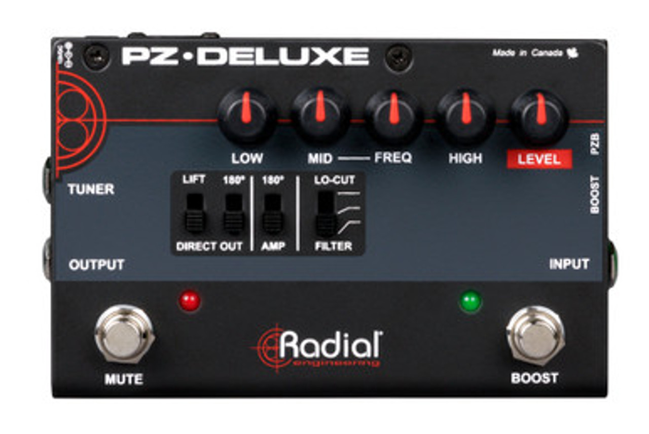 Open Box Radial Engineering PZ-Deluxe Acoustic Preamp Open Box Radial Engineering PZ-Deluxe Acoustic Preamp