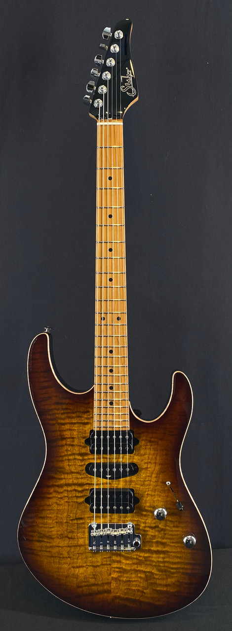 Suhr Modern Plus in Bengal Burst with Roasted Maple Fingerboard