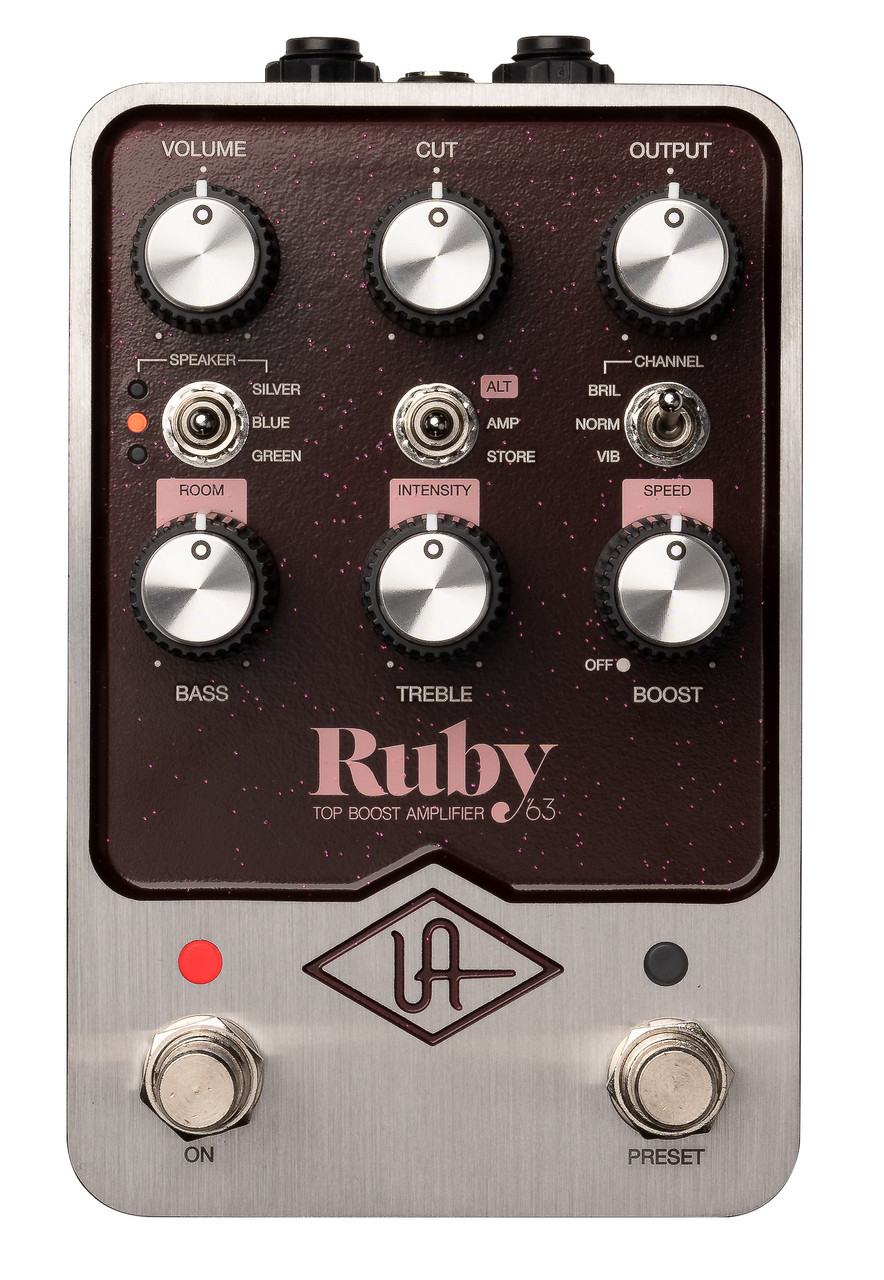 Universal Audio Ruby 63 Top Boost Amplifier Pedal