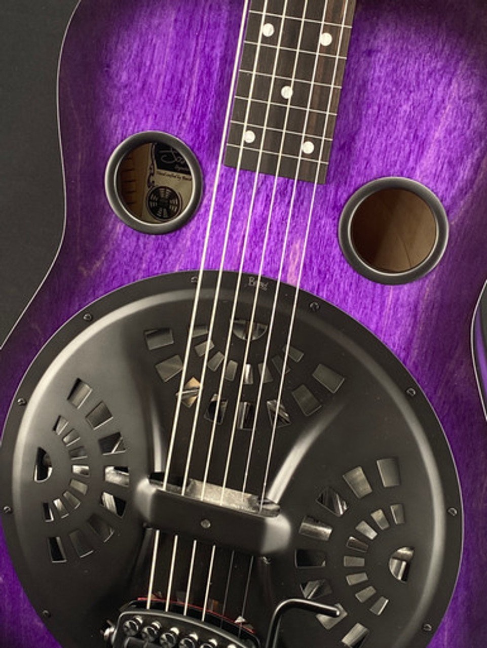 Beard Josh Swift Standard Signature Squareneck Resonator in Purple Burst with Doubleshot Bridge