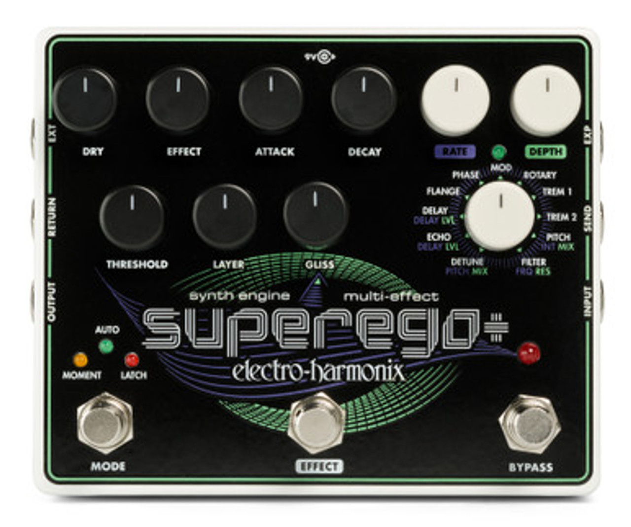 Electro Harmonix SUPEREGO+ Synth engine from Moog and Multi Effect Pedal