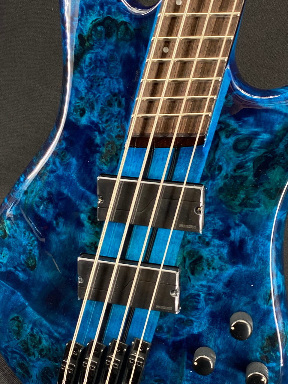 Spector NS Dimension Multiscale 4-String Bass in Black and Blue