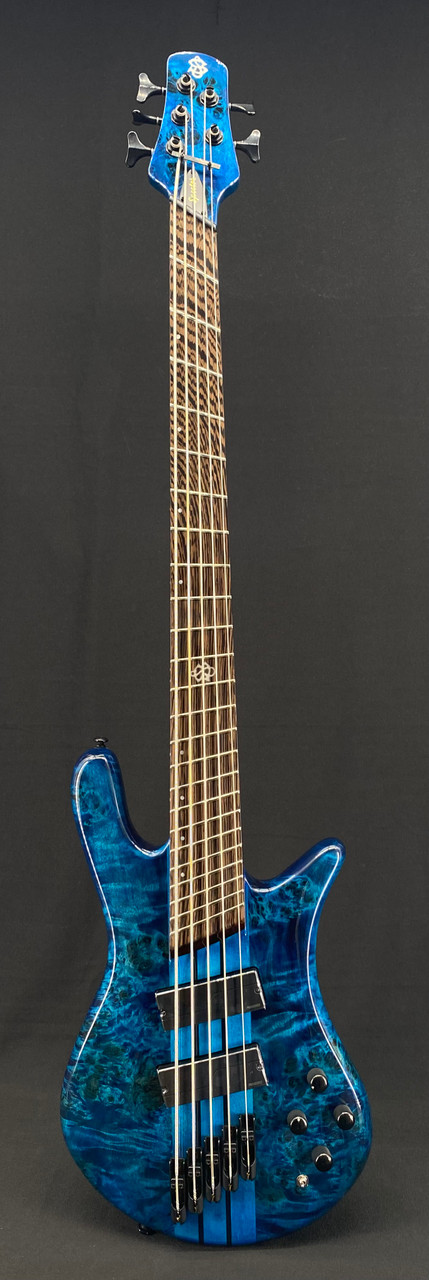 Spector NS Dimension Multiscale 5-String Bass in Black and Blue