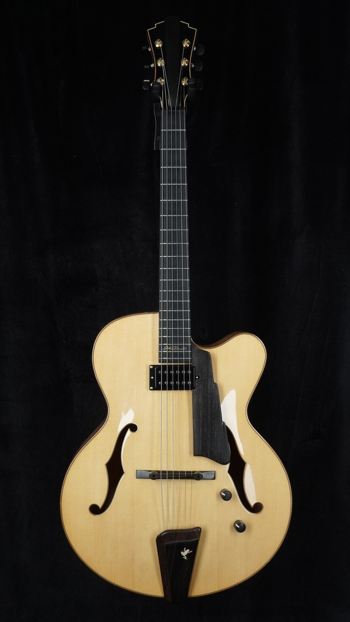 Open Box 2024 Eastman John Pisano Signature AR880CE in Blonde Front Whole