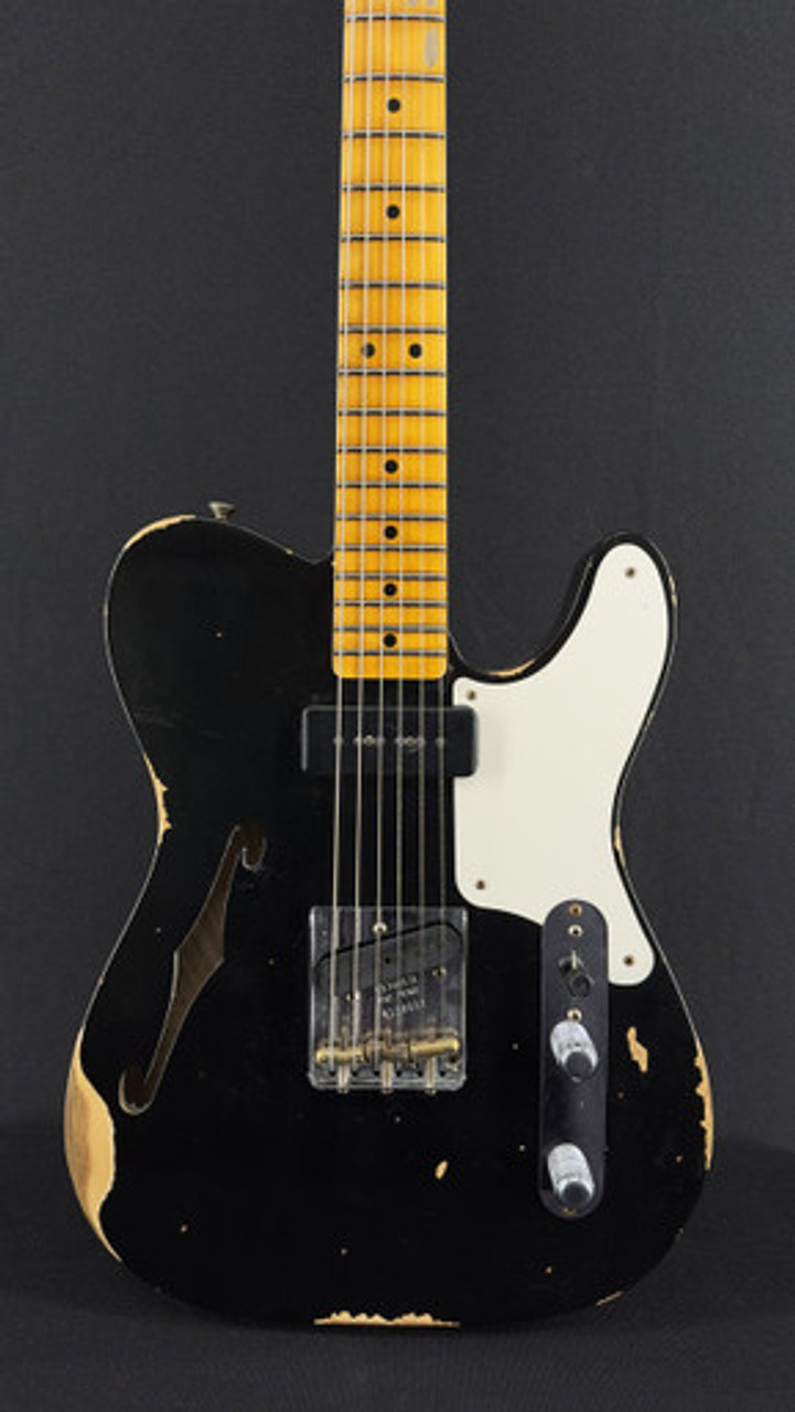 Fender Custom Shop Limited Edition P90 Thinline Tele Relic in Aged Black