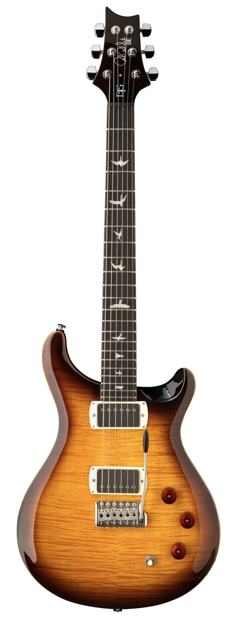 PRS SE DGT David Grissom Signature Model in McCarty Tobacco Sunburst with Bird Inlays