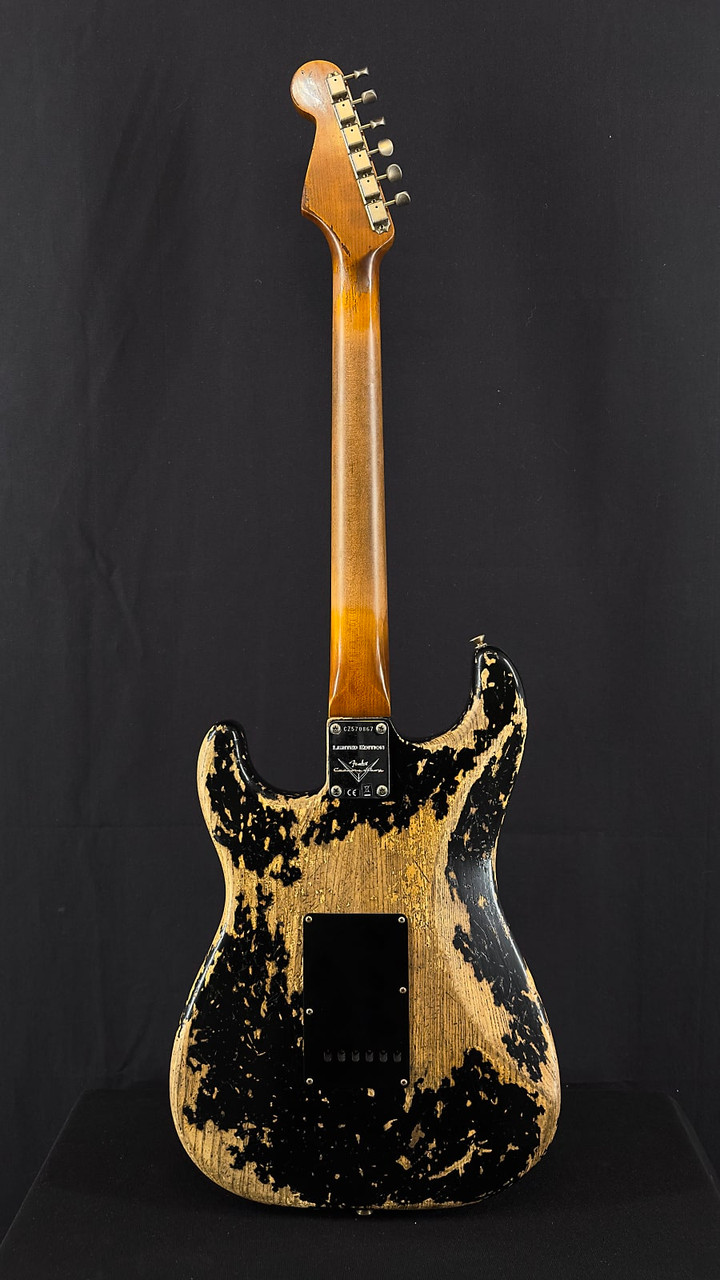 Fender Custom Shop Poblano Super Heavy Relic Stratocaster in Aged Black