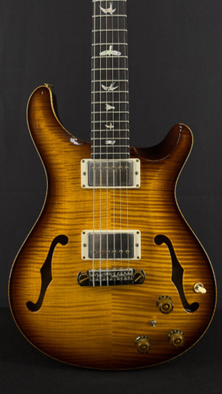 PRS Hollowbody II Piezo in Tobacco Sunburst with Ten Top and Back