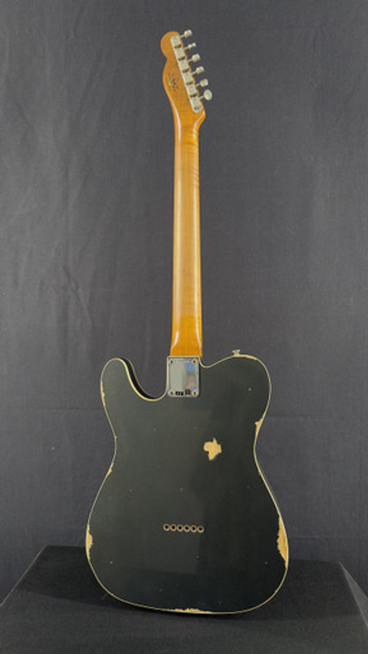 Fender Custom Shop Limited Edition HS Tele Custom Relic in Aged Charcoal Frost Metallic