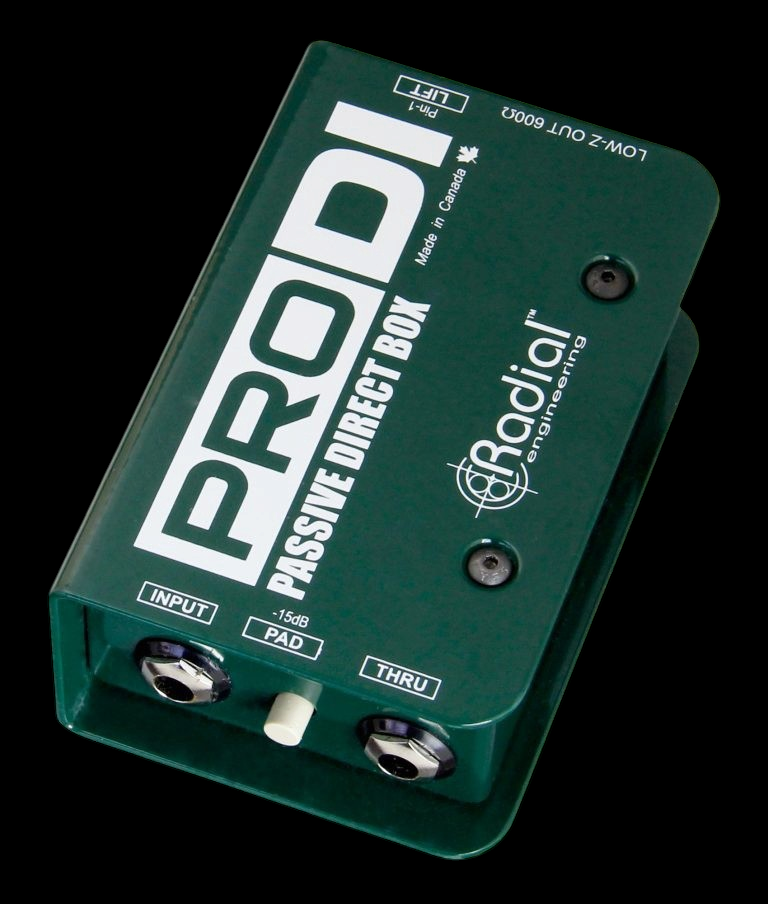 Radial Engineering ProDI Passive Direct Box for High Output Guitar, Bass, & Keyboards