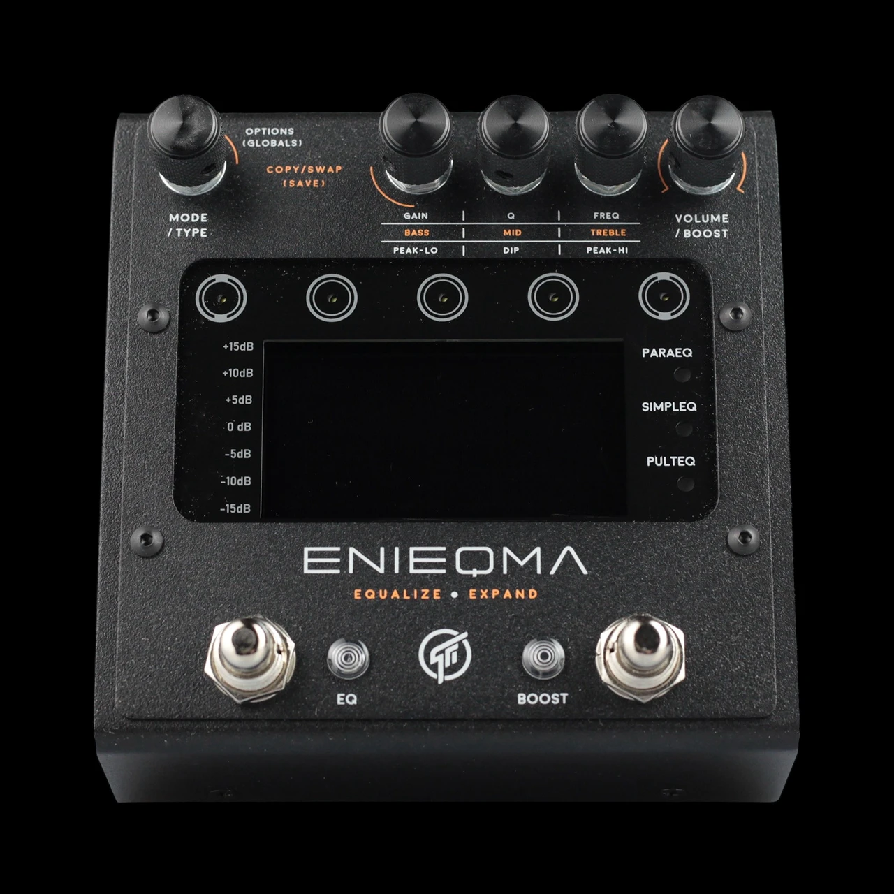GFI System ENIEQMA Advanced Equalizer Pedal - Top Angle