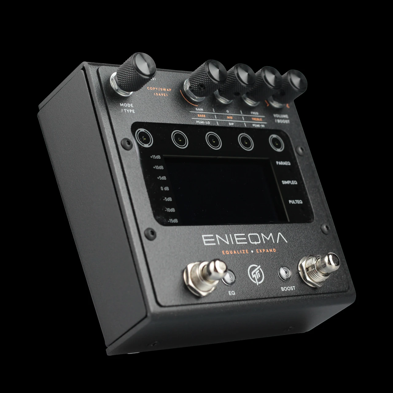 GFI System ENIEQMA Advanced Equalizer Pedal - Left Angle