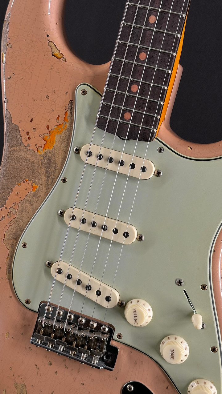 Fender Custom Shop LTD Edition '59 Super Heavy Relic Strat in Dirty Shell Pink over Sunburst