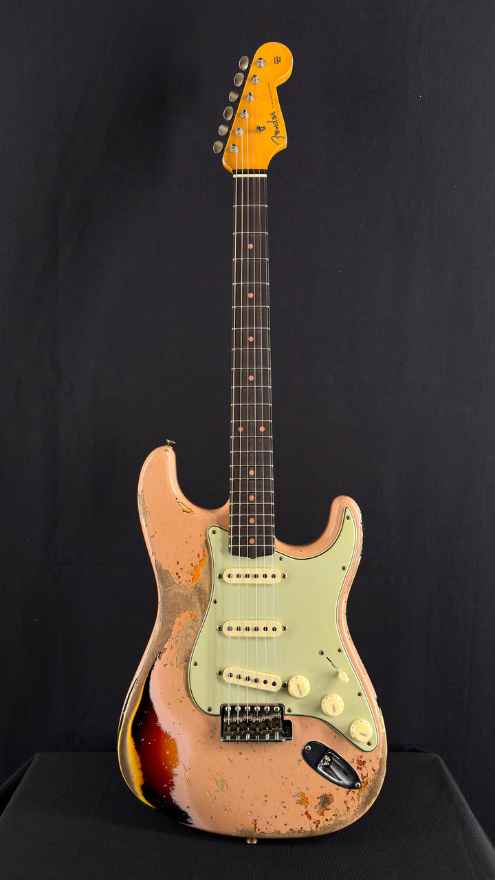 Fender Custom Shop LTD Edition '59 Super Heavy Relic Strat in Dirty Shell Pink over Sunburst