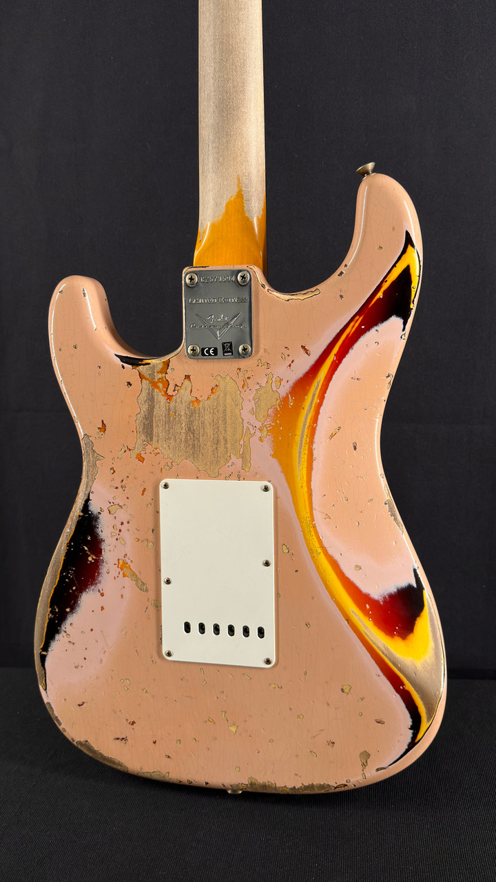 Fender Custom Shop LTD Edition '59 Super Heavy Relic Strat in Dirty Shell Pink over Sunburst