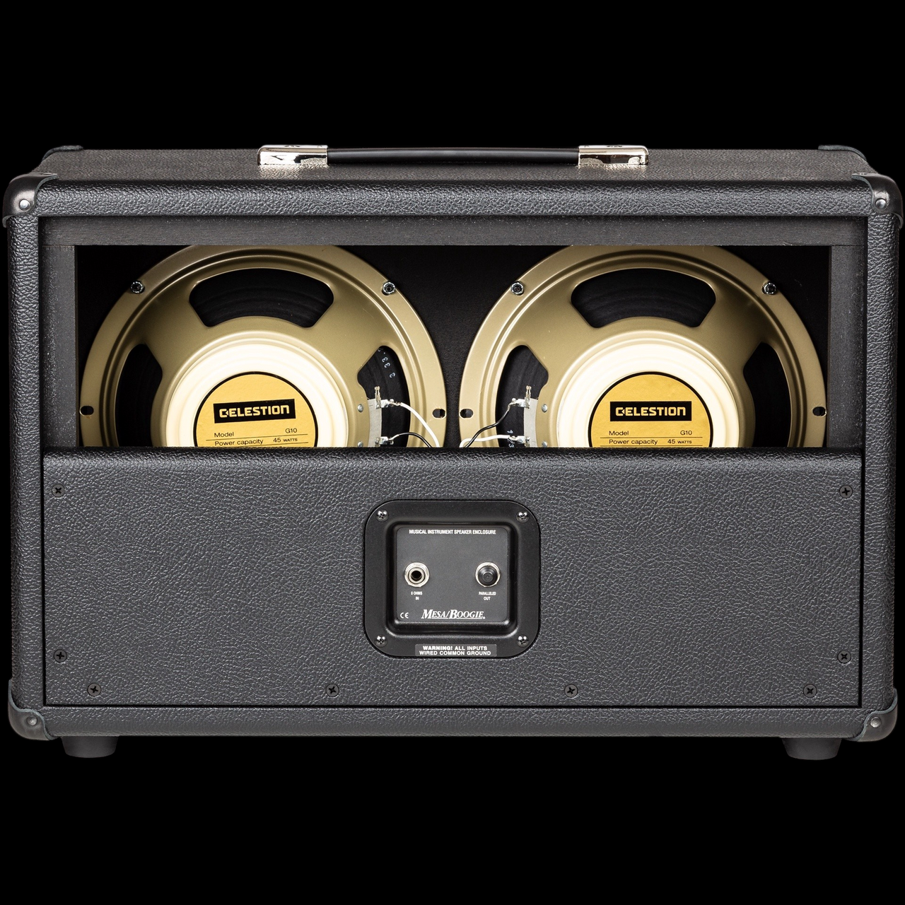 Mesa Boogie 2x10 Boogie 23" Wide Open Back Cabinet in Black Bronco