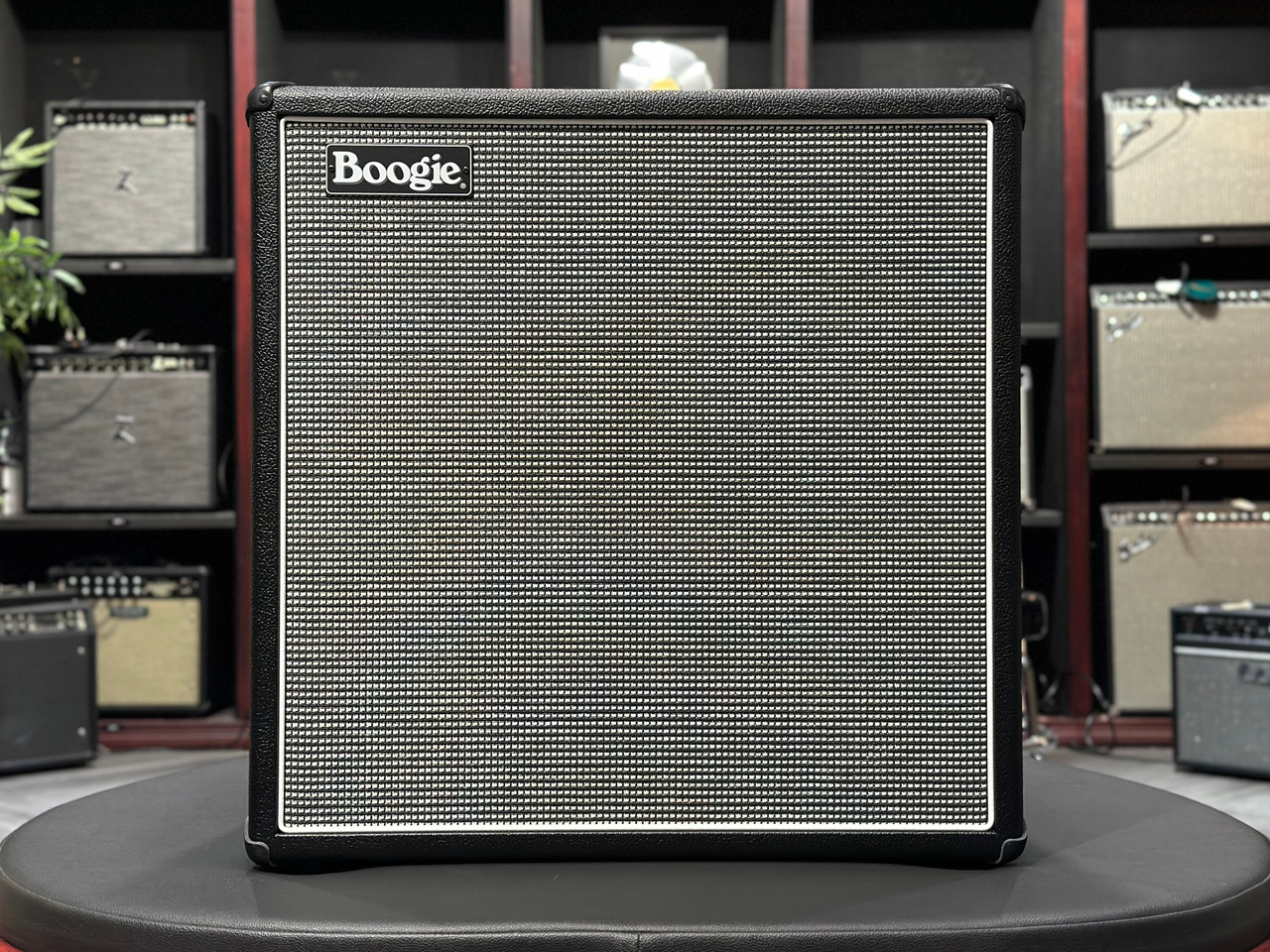 Mesa Boogie 4x10 Boogie Open Back Cabinet in Black Bronco with Fillmore Cosmetics
