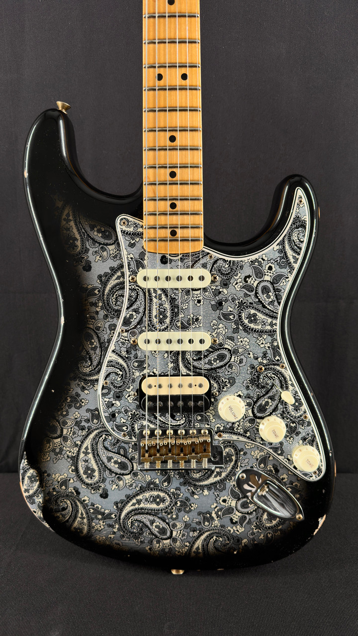 Fender Custom Shop 1968 Black Paisley Relic Strat HSS