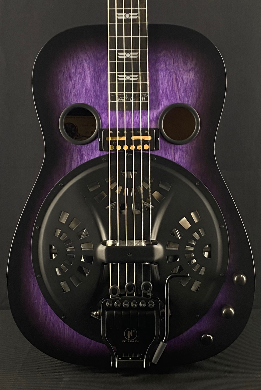 Beard Josh Swift Standard Signature Resonator in Dual Band Purple Burst with Doubleshot Bridge