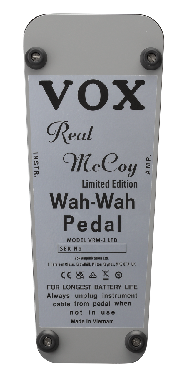 Vox VRM1LTD Real McCoy Wah Limited in Chrome