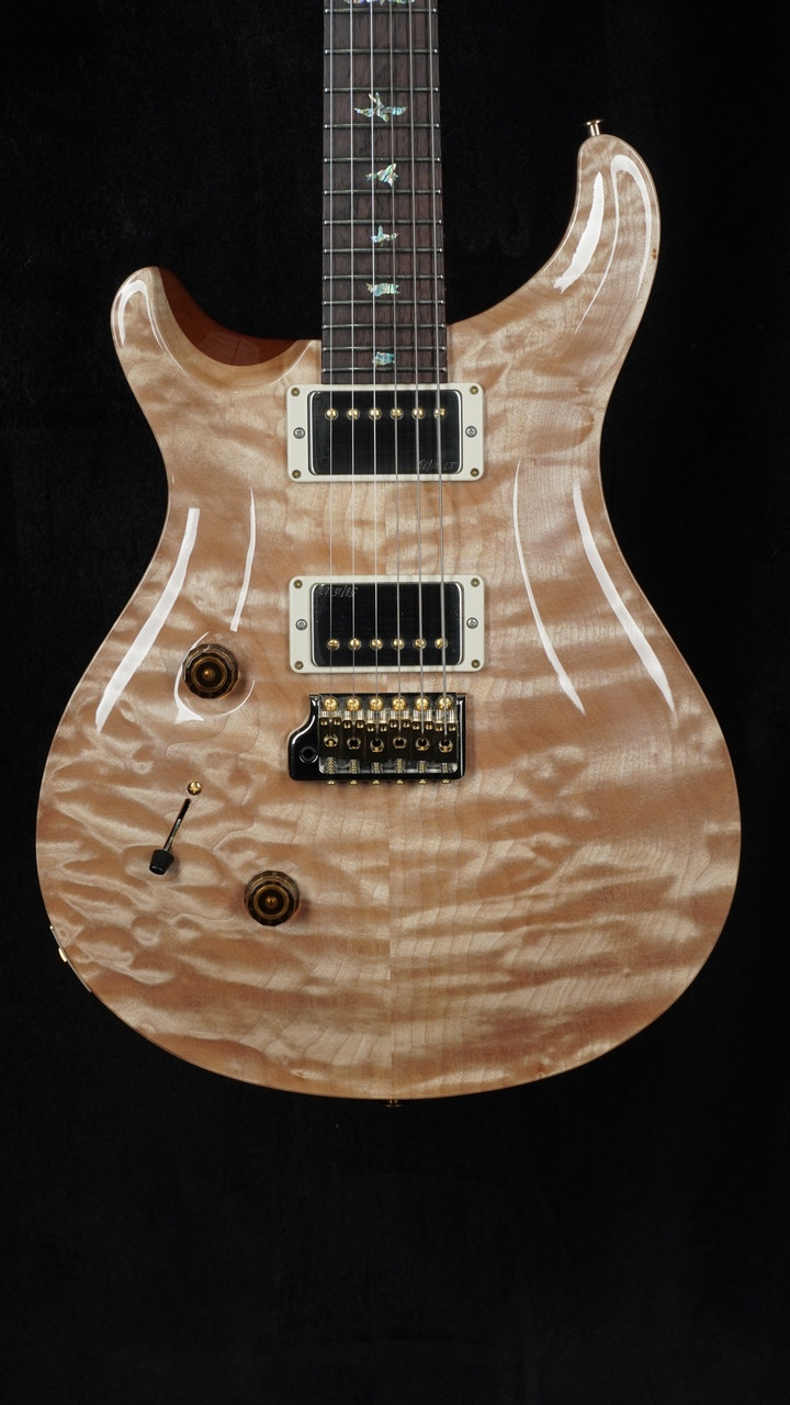PRS Wood Library Left-Handed Custom 24 in Natural with Quilt Top and Maple Neck